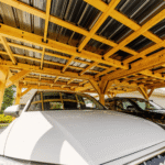 Backyard Discovery Kingsport Cedar Wood Carport with Steel Roof - Image 5