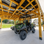 Backyard Discovery Kingsport Cedar Wood Carport with Steel Roof - Image 8