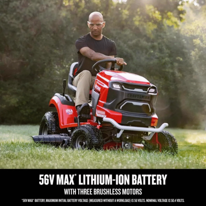 Craftsman CMCRM233303 42 in. Electric 56 V Battery Riding Mower Kit - Image 3