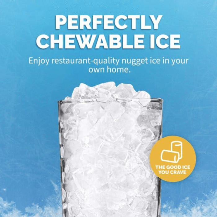 Newair 44lb Countertop Nugget Ice Maker in Black - Image 7