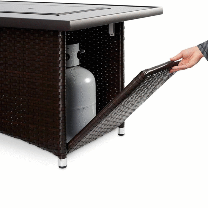 The Outdoor GreatRoom Company Montego 59-Inch Linear Propane Gas Fire Pit Table - Image 3