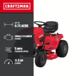 Craftsman T100 36-in 11.5-HP Riding Lawn Mower - Image 2