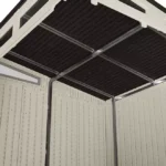 Suncast 7′ x 7′ Modernist Resin Outdoor Storage Shed - Image 3
