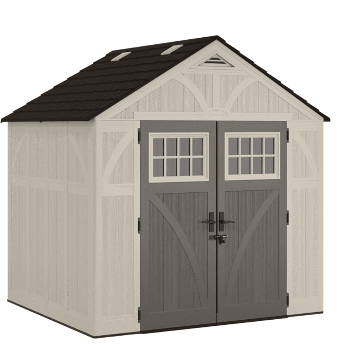Suncast Tremont 8 ft. W x 7 ft. D Resin Storage Shed BMS8700 - Image 1