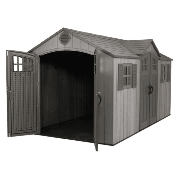 Lifetime 15×8 Rough Cut Backyard Storage Shed With Floor (60318) - Image 2