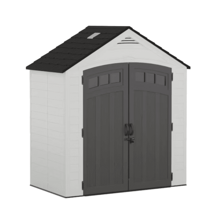 Suncast 7-ft x 4-ft Vista Resin Storage Shed (Floor Included) - Image 1