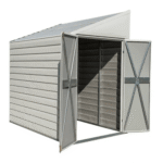 Arrow 4-ft x 7-ft Yardsaver Galvanized Steel Storage Shed - Image 2