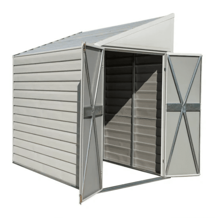 Arrow 4-ft x 7-ft Yardsaver Galvanized Steel Storage Shed - Image 2