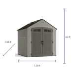 CRAFTSMAN 7-ft x 7-ft Craftsman Resin Storage Shed (Floor Included) - Image 2