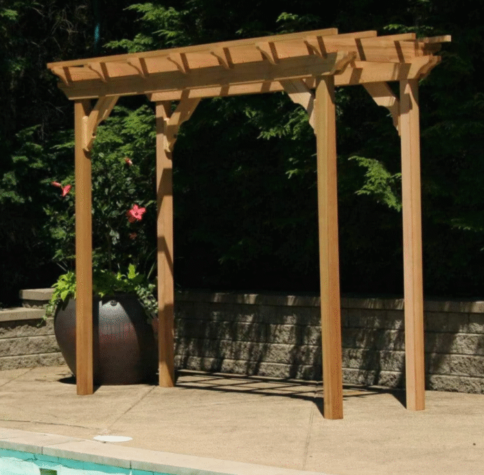 Creekvine Designs Red Cedar Monterrey Pergola - Image 2
