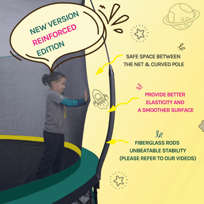 SkyBound Springless Trampoline 10FT - Image 2