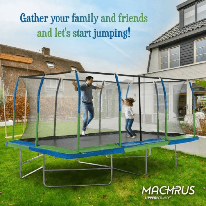 Upper Bounce Rectangle 10×17 Ft. Trampoline with Enclosure Set - Image 2