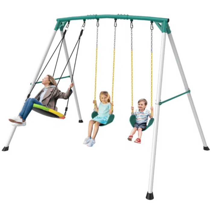 9.5′ Heavy-Duty Outdoor Porch Swing Set - Image 2
