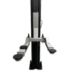 Asymmetric 2 Post Car Lift Clear Floor 9,000 lbs. Capacity Heavy Duty in Black - Image 2
