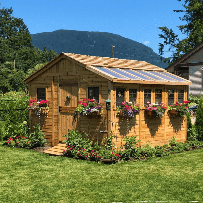 Cedar Sunshed Garden Shed | 12×12 - Image 10