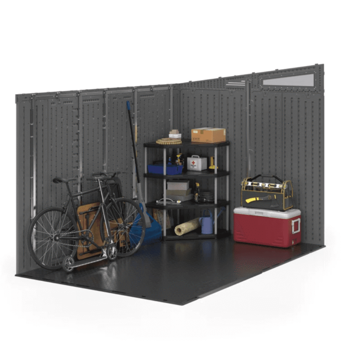 Modernist 10 ft. x 7 ft. Barn Door Storage Shed Suncast - Image 9