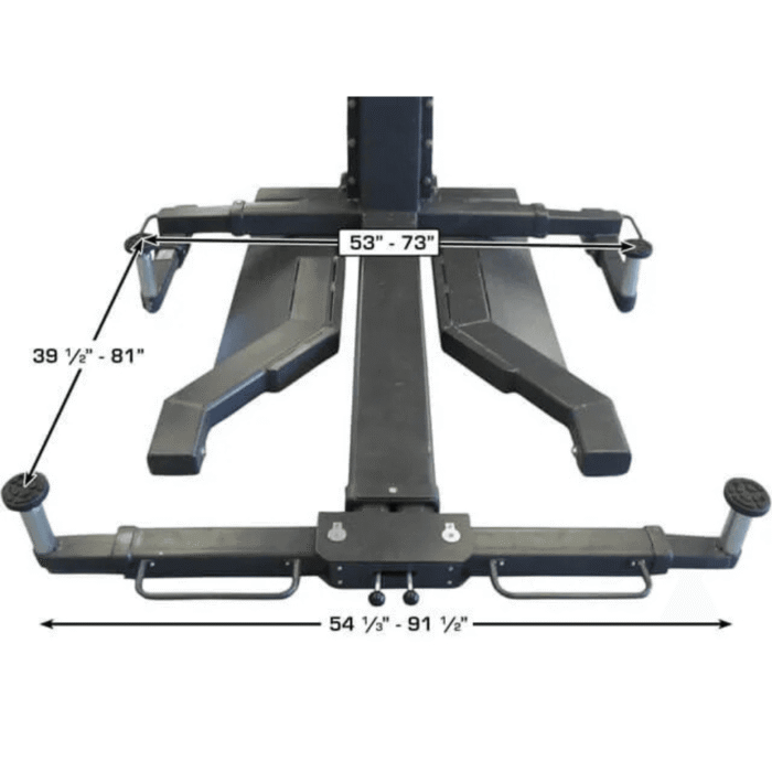 Atlas Single-Post Lift 6000 Lb- Capacity Portable – ATEXH-PSP-6000-FPD - Image 5