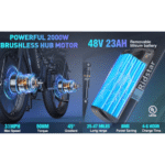 Ridstar E26 Pro Dual Motor 2000W 48V 23AH/ / E26 1000W 48V 15.6AH E-Bike - Image 2