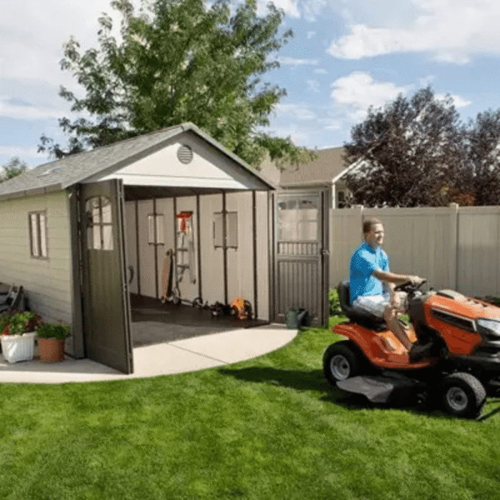 Lifetime 11×21 Storage Garage Kit W/ 9 Ft Wide Doors (60237) - Image 3