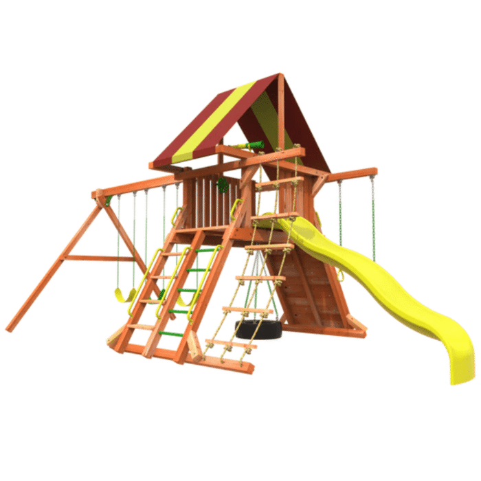 Woodplay Tiger Tower Combo A – Premium Wooden Swing Set for Endless Backyard Fun - Image 2