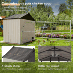 Patiowell 8-ft x 6-ft Kick-it Resin Storage Shed (Floor Included) - Image 2