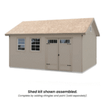 Scarsdale 12 ft. W x 16 ft. D Wood Storage Shed - Image 2