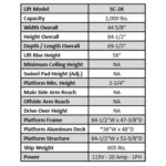Auto Lift SC-2K 2,000 lb. Single Column Turf Lift – New Black - Image 2