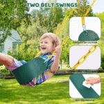 660lbs Heavy Duty Swing Set With 1 Platform Swing, 2 Belt Swings - Image 2