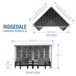 Backyard Discovery Ridgedale Traditional Pergola with Built-in Conversation Seating - Image 2
