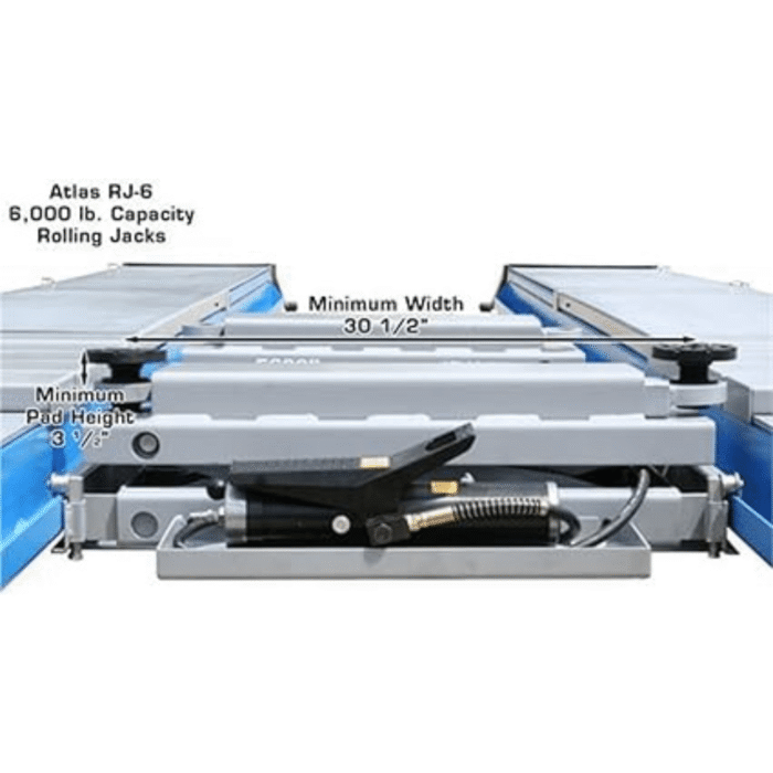 Atlas 6000 LB Air/Hydraulic Rolling Jack Bridge - Image 4