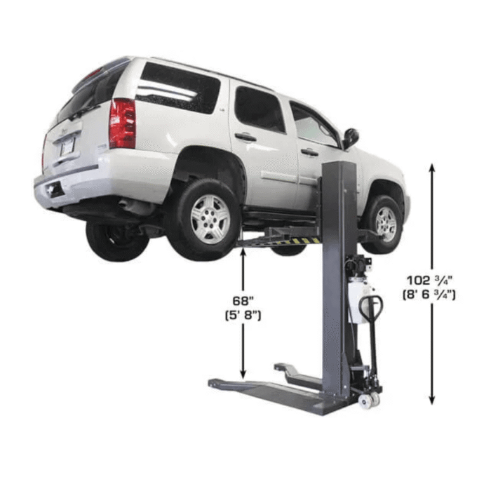 Atlas Single-Post Lift 6000 Lb- Capacity Portable – ATEXH-PSP-6000-FPD - Image 6
