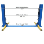 Atlas 8000 Lb- Capacity Baseplate 2-Post Lift - Image 3