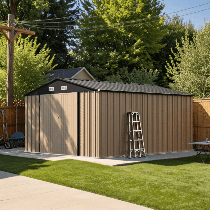 10 ft. W x 12 ft. D Size Upgrade Metal Storage Shed 119 sq. ft. - Image 3