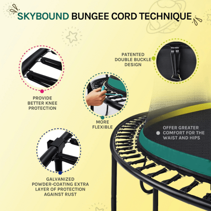 SkyBound Springless Trampoline 10FT - Image 4