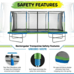 Upper Bounce Rectangle 10×17 Ft. Trampoline with Enclosure Set - Image 4