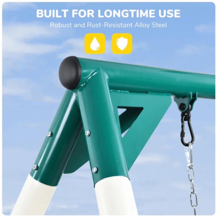 9.5′ Heavy-Duty Outdoor Porch Swing Set - Image 4
