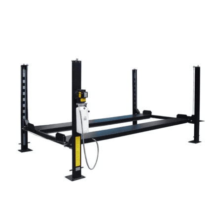 Tuxedo FP8K-DX-XLT 8,000 lb Deluxe Storage Lift Extended Length / Height – Poly casters, drip trays, jack tray