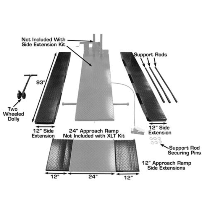 Atlas Motorcycle Lift W Side Extension Kit - Image 5