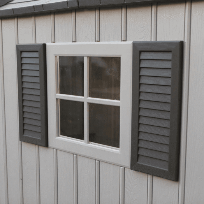 Lifetime 12.5 Ft. x 8 Ft. High-Density Polyethylene (Plastic) Outdoor Storage Shed with Steel-Reinforced Construction - Image 3