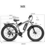 Ridstar E26 Pro Dual Motor 2000W 48V 23AH/ / E26 1000W 48V 15.6AH E-Bike - Image 4
