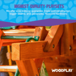 Woodplay Tiger Tower Combo A – Premium Wooden Swing Set for Endless Backyard Fun - Image 4
