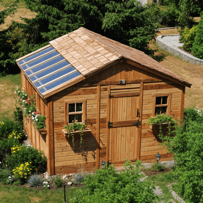 Cedar Sunshed Garden Shed | 12×12 - Image 4