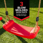 Sports power Vinyl-Covered Wood Swing Set – Classic & Durable for Outdoor Fun - Image 5
