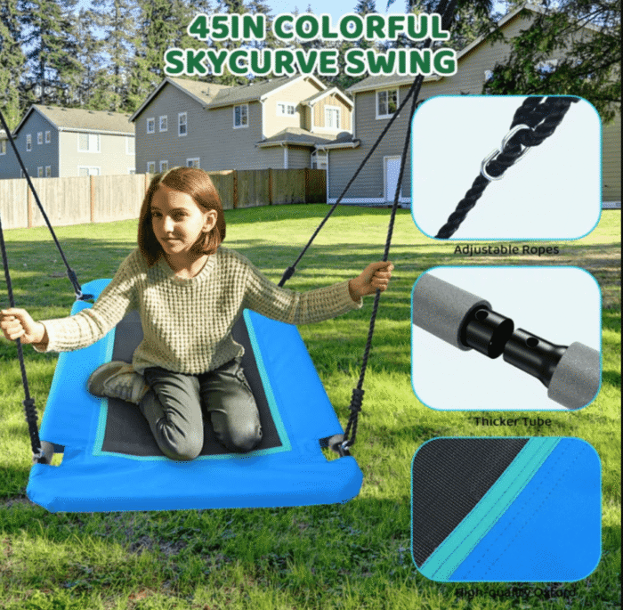 660lbs Heavy Duty Swing Set With 1 Platform Swing, 2 Belt Swings - Image 4