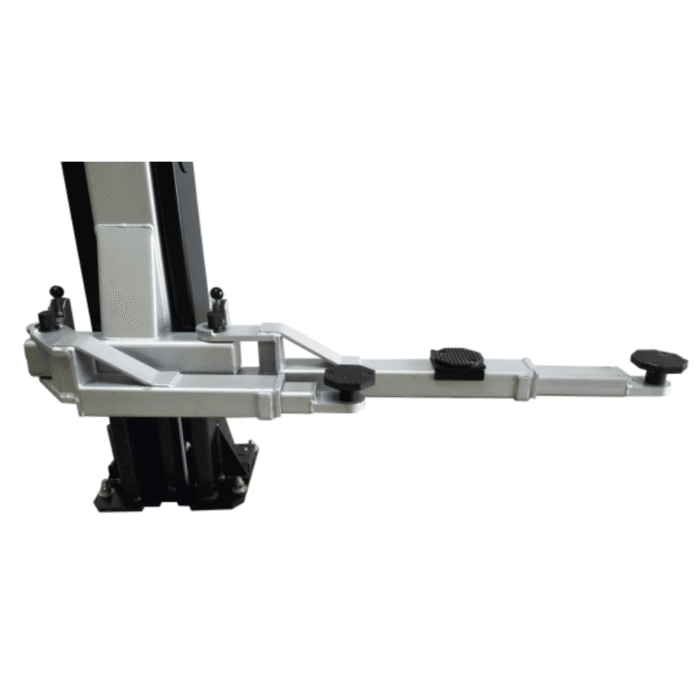 Asymmetric 2 Post Car Lift Clear Floor 9,000 lbs. Capacity Heavy Duty in Black - Image 4