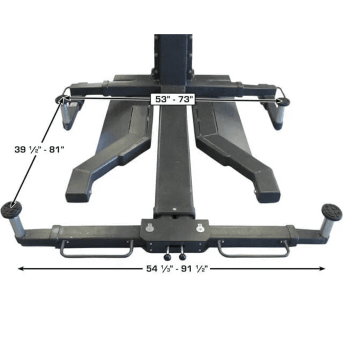 6000 LB Portable Single Post Lift – TMG-ALSP60 - Image 5