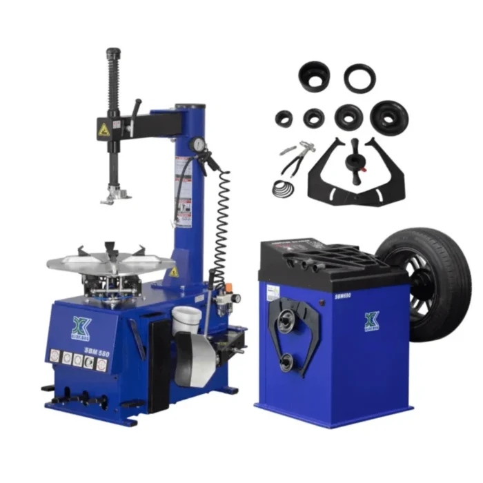 2.0 HP Tire Changer And Wheel Balancer Machine Combo 580 690 - Image 1