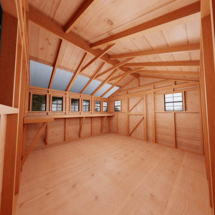 Cedar Sunshed Garden Shed | 12×12 - Image 5