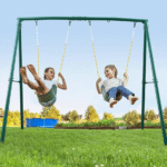 440lbs Extra Large Metal Swing Frame with 5 Hanging Hooks, Heavy Duty A-Frame Swing Stand - Image 7