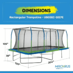 Upper Bounce Rectangle 10×17 Ft. Trampoline with Enclosure Set - Image 6